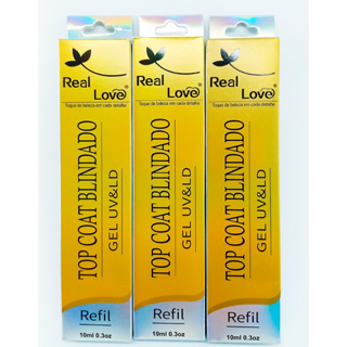 Refil Top Coat Blindado Real Love  10ml em Oferta na Shopee