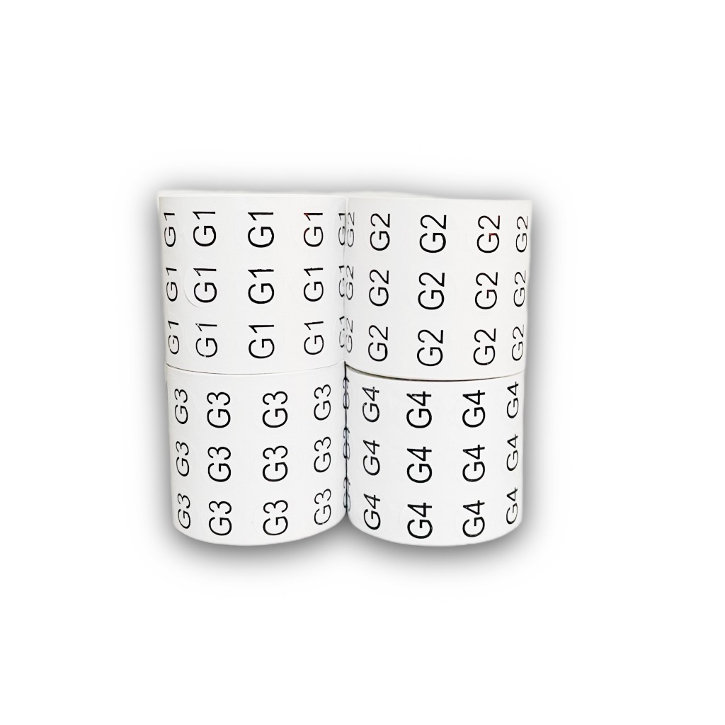 Kit etiquetas G1 ao G4 com 4000 unidades em Oferta na Shopee