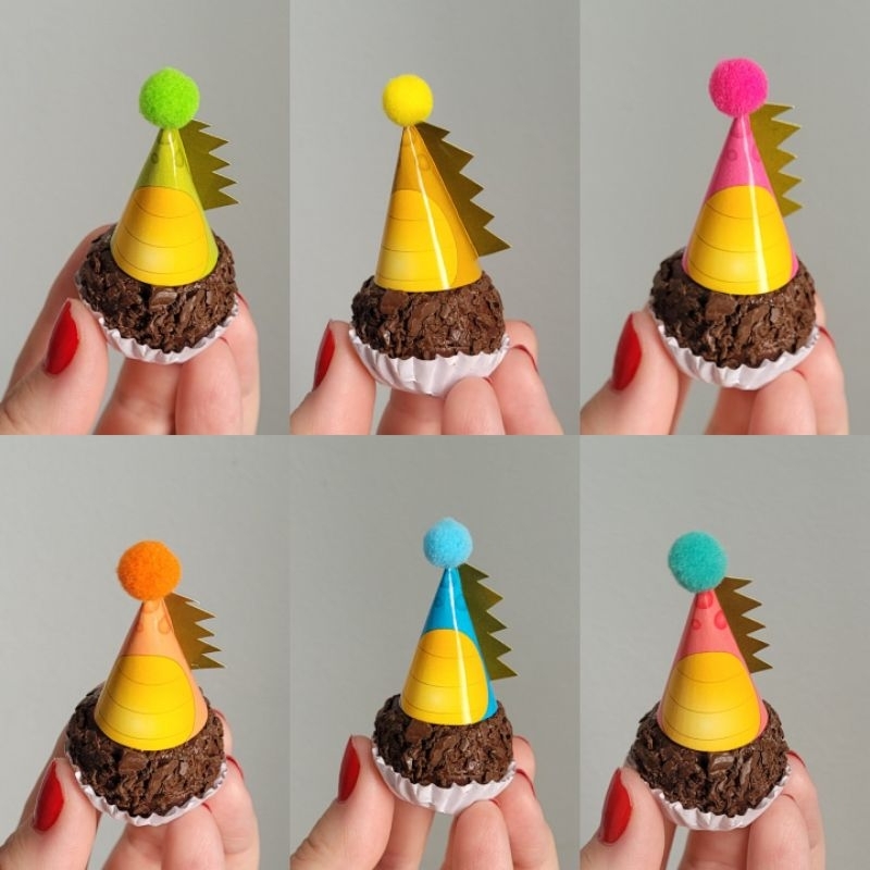 Mini chapéus Dinossauros Coloridos ou minimalistas/ kit