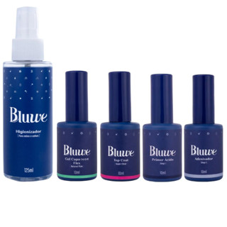 Kit Bluwe Prep + Top Coat + Gel Base 10ml + Step 1 + Step 2