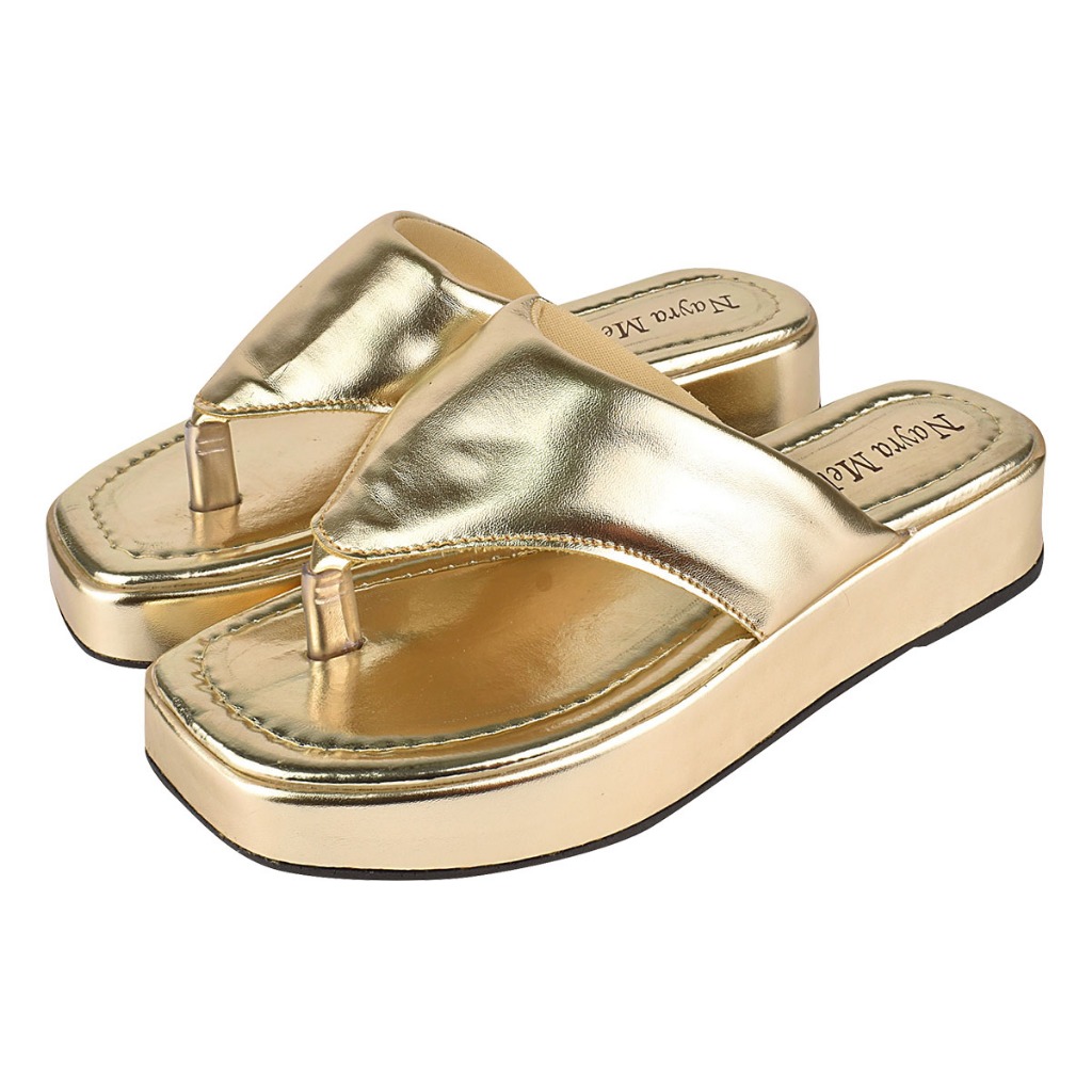 Chinelo feminino Plataforma Confortável com Espuma flatform solado antiderrapante