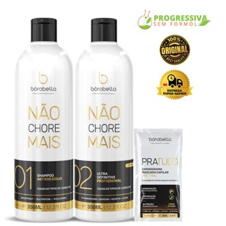 Kit Borabella Progressiva Not Cry More Sem Formol - 350ml