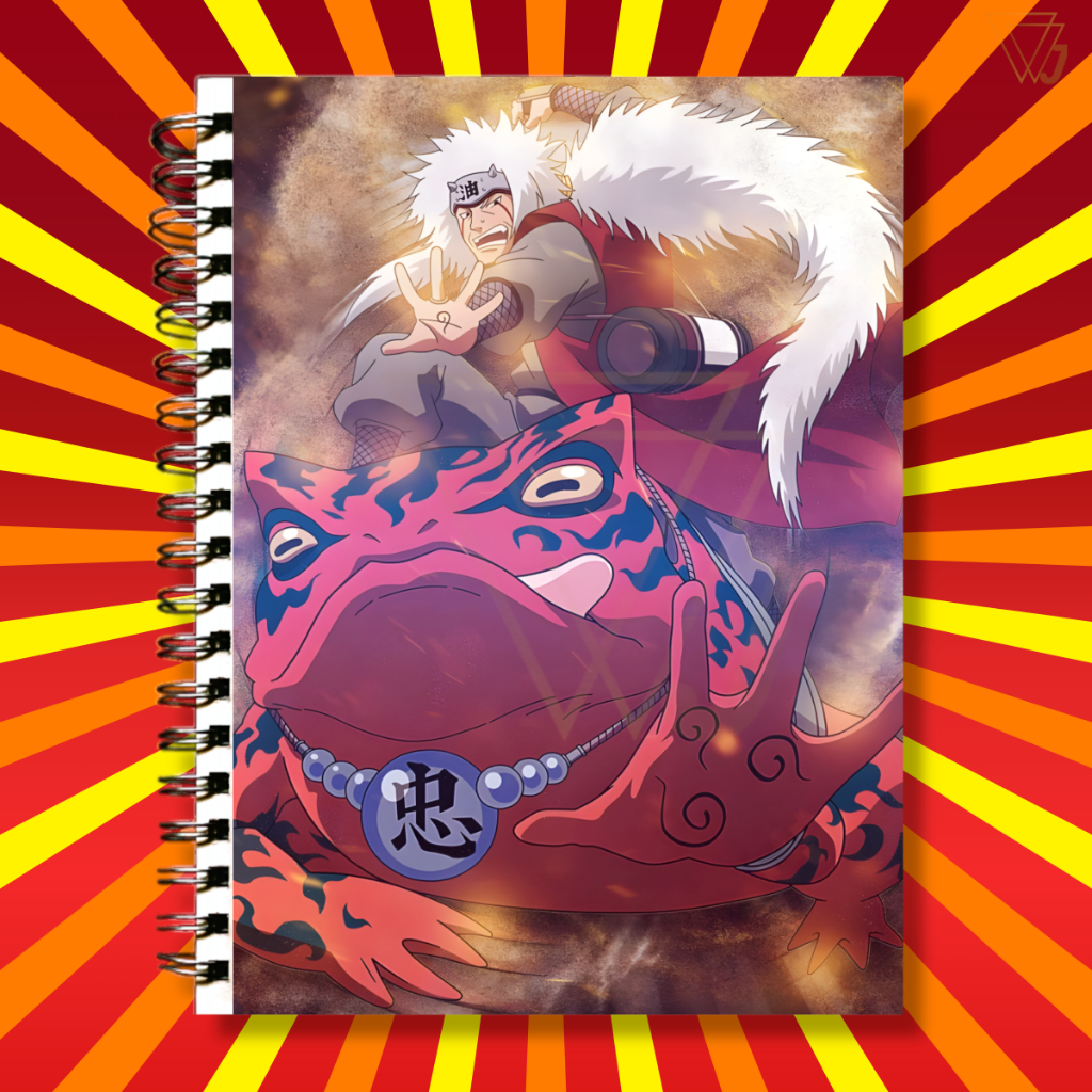 Adesivo Para Capa de Caderno Anime Naruto Jiraiya Excelente Qualidade