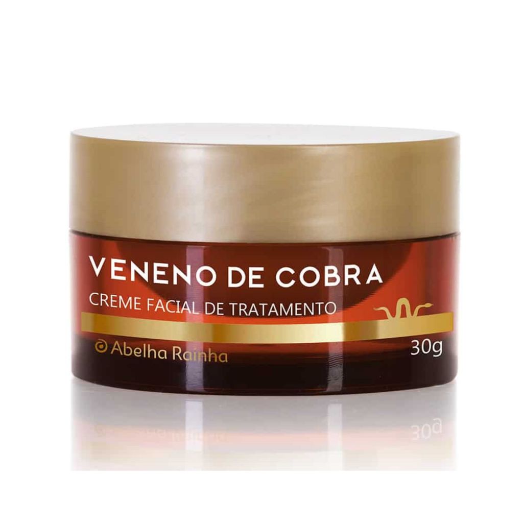 Veneno de Cobra Creme Facial de Tratamento - Abelha Rainha 30g.