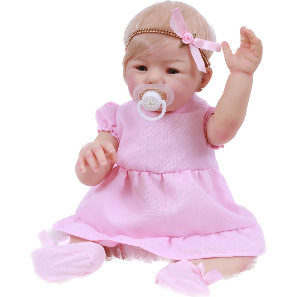 Bebe Reborn Realista Fio a Fio Tina 100% Silicone — imagem 2 de 2