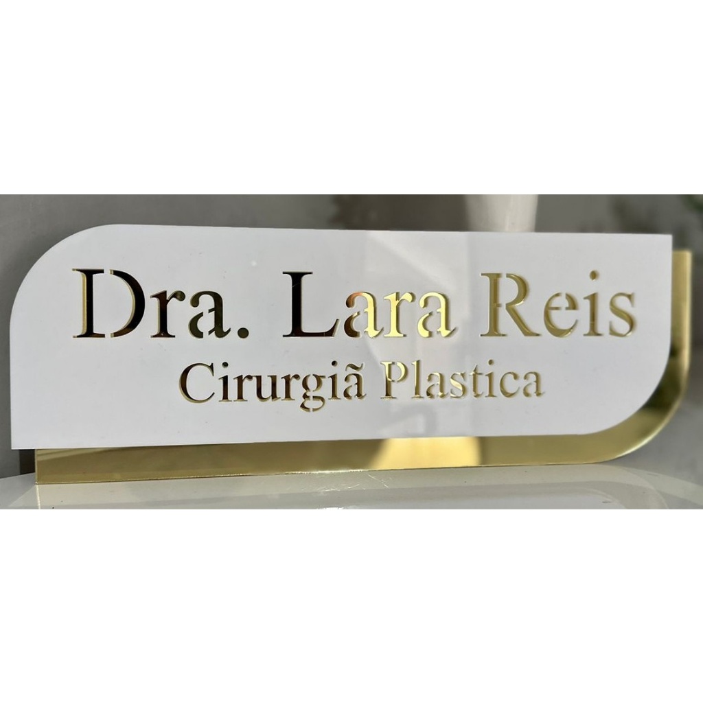 Placa de Identificação para Porta em Acrílico Personalizado em Oferta na Shopee