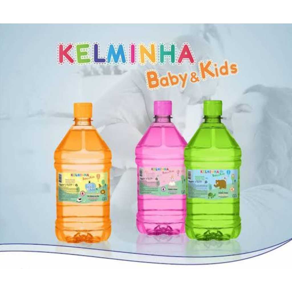Shampoo ou Sabonete Infantil Kelminha Baby & Kids 1 Litro Kelma - Nova Embalagem em Oferta na Shopee