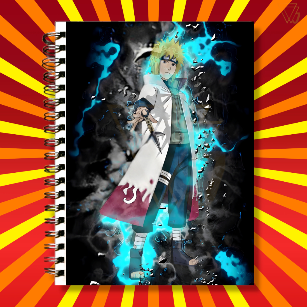 Adesivo Para Capa de Caderno Anime Naruto Minato Namikaze Excelente Qualidade