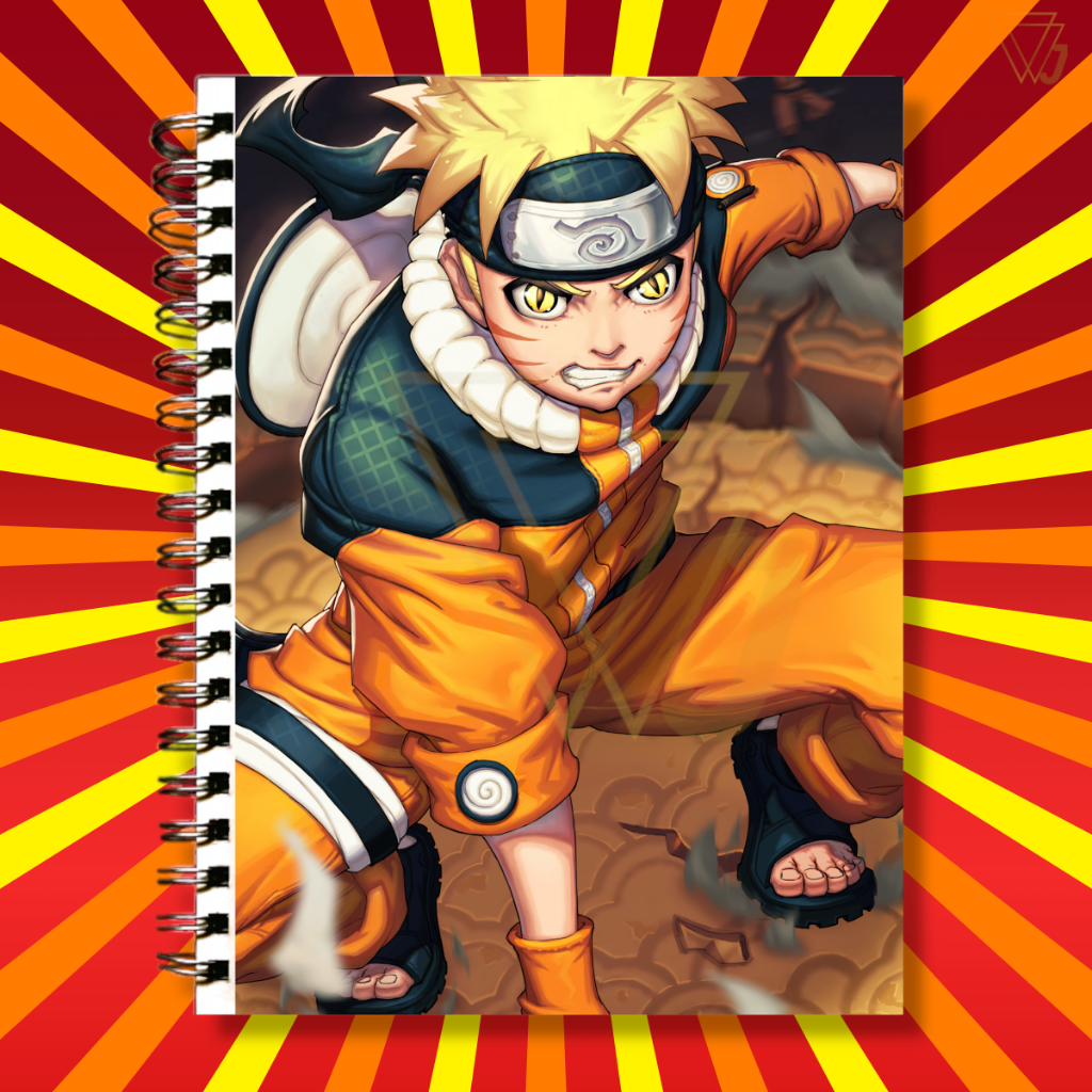 Adesivo Para Capa de Caderno Naruto Uzumaki Anime Naruto Top Excelente Qualidade