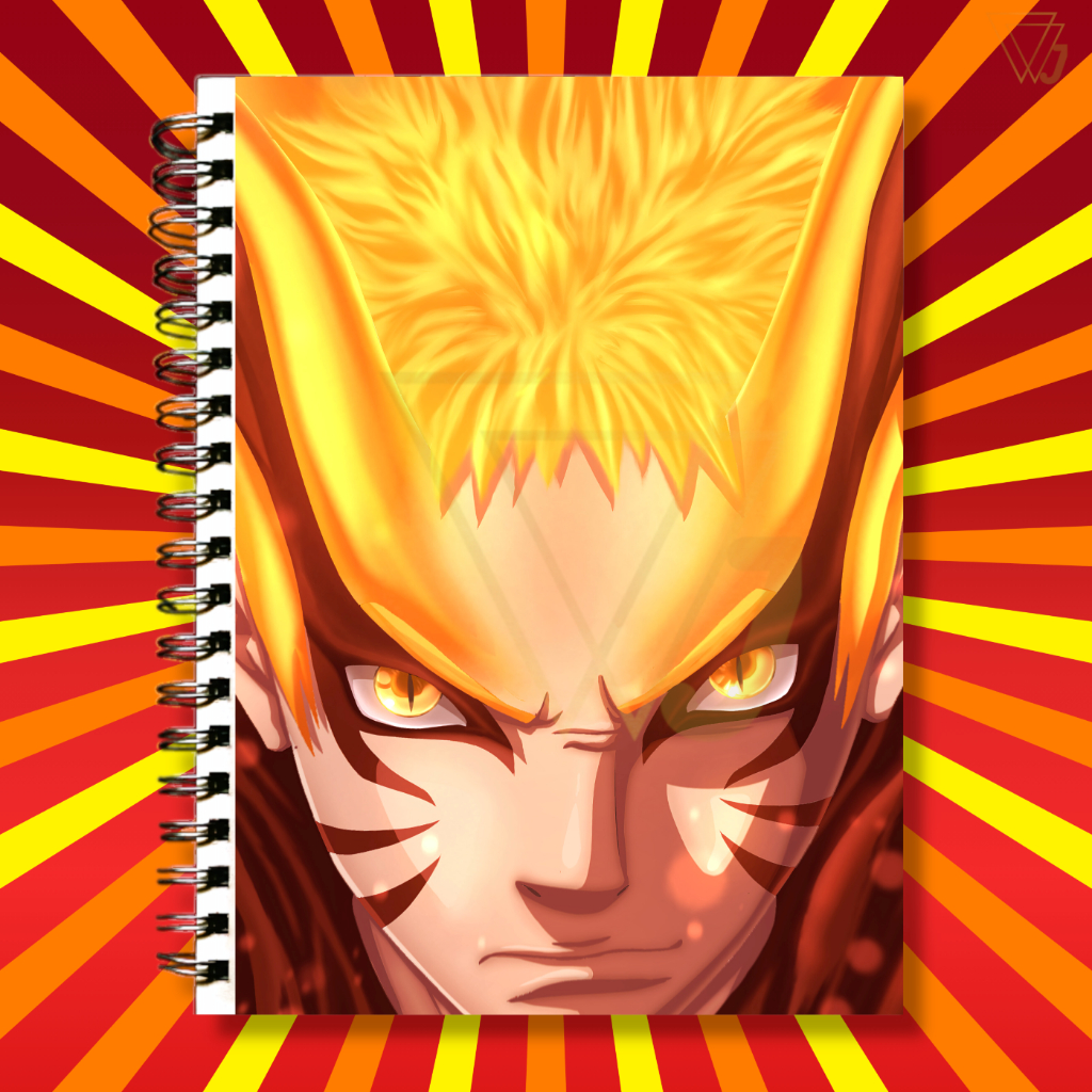Adesivo Para Capa de Caderno Anime Naruto Baryon Naruto Excelente Qualidade