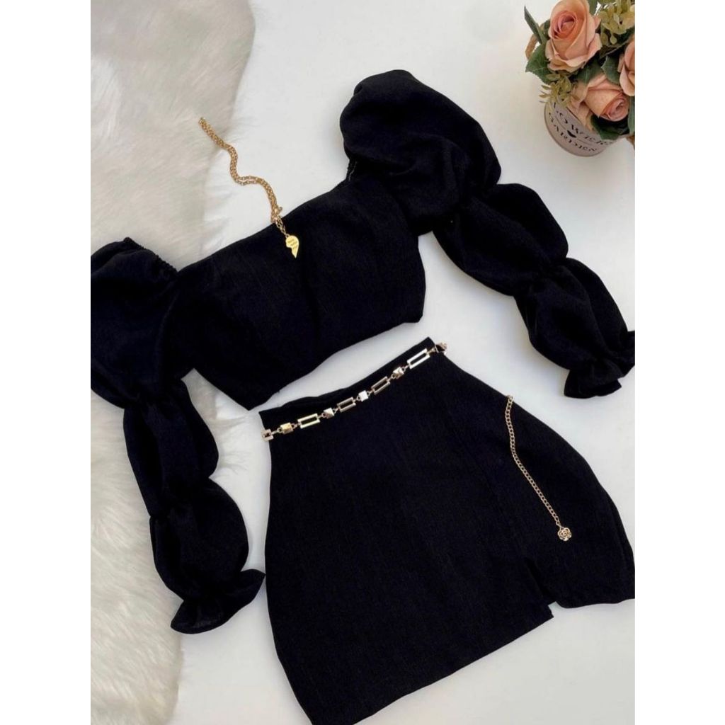 Conjunto Feminino Linho Blusa + Short Alfaiataria – Leve, Elegante e Confortável