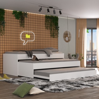 Tricama para colchão 88 x 188 cm Multimóveis Branca em Oferta na Shopee