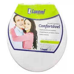 Tampa Assento Privada Vaso Sanitário Oval Encaixe Universal Cor Branco