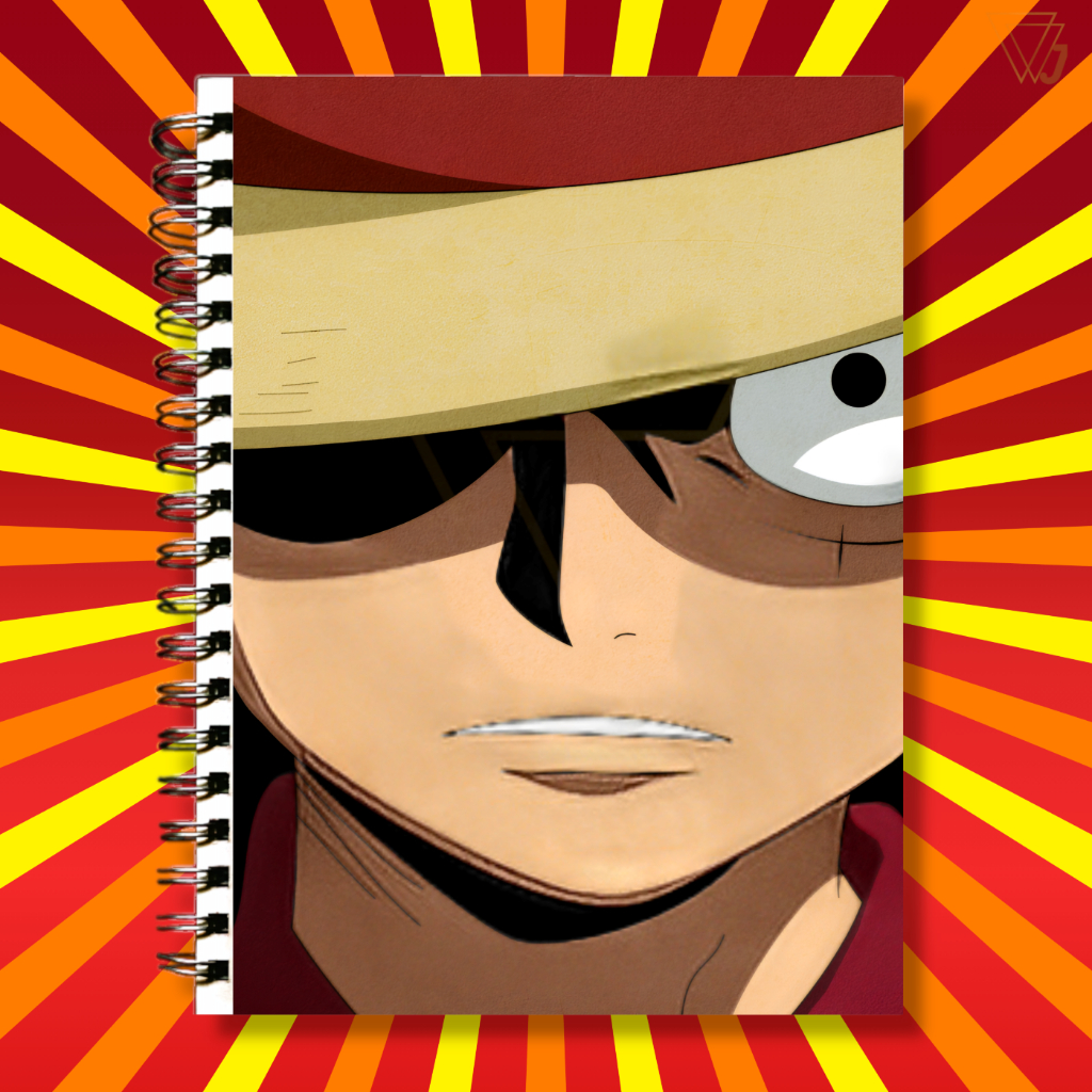 Adesivo Para Capa de Caderno Anime One Piece Excelente Luffy Top Qualidade