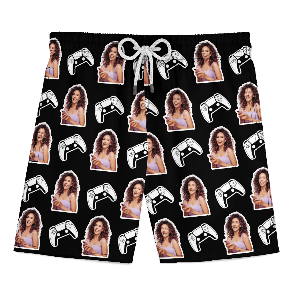 Short Gamer personalizado com foto Video Game Jogos