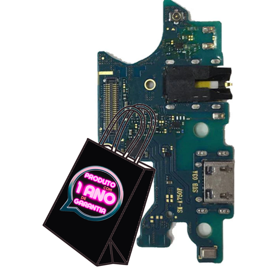 Dock Placa + Ci Turbo Carga Rápida Compatível Com Galaxy A7 2018 A750g + Envio Hoje!