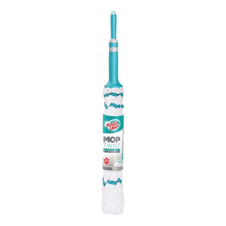 Mop esfregao twist de facil torcao com cabo telescopio flash limp