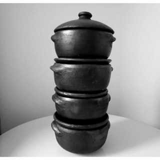 PROMOÇÃO - 04 Panela de Barro Capixaba 1000ml - Moqueca/Arroz/Pirão/Vinagrete em Oferta na Shopee