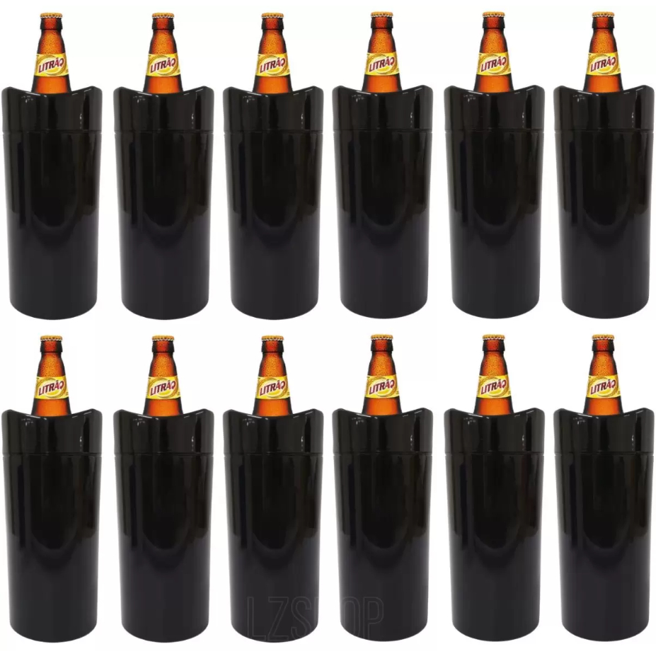 12 Porta Garrafa De Cerveja Térmico Litrão 1 litro Camisinha De Garrafa Cooler Isopor Cerveja Bar Restaurante