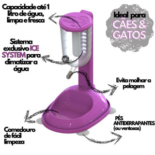 Bebedouro Automático Comedouro Cães e Gatos Cão Anti Formiga Bico Bilha Promoção Envio Imediato