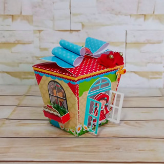 Kit 10 caixinha personalizada - tema chapeuzinho vermelho (pegue e monte)