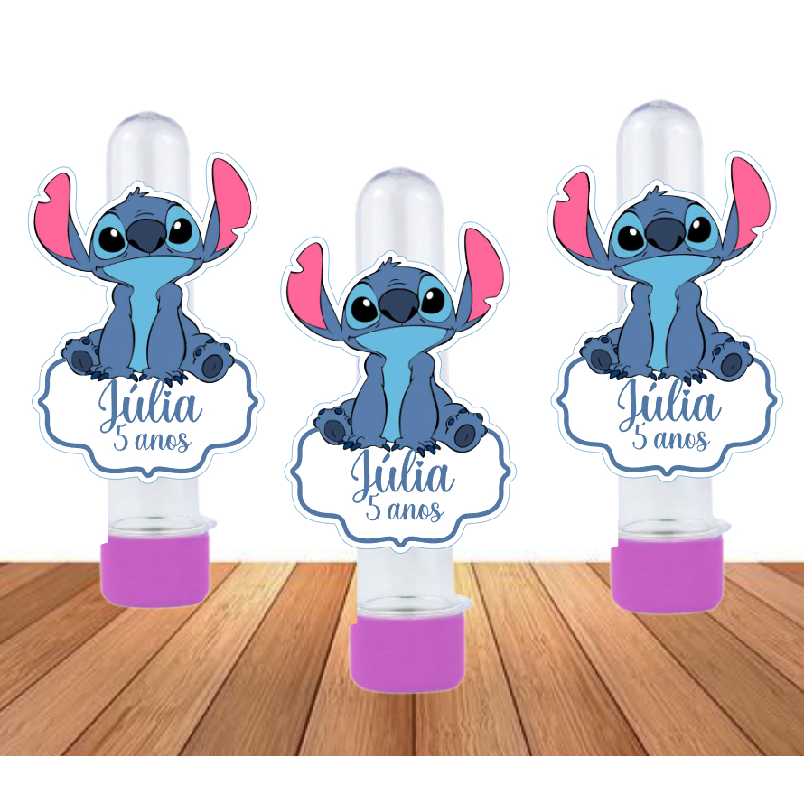 15 Apliques para Tubetes Stitch - Festa infantil - Lembrancinhas personalizadas