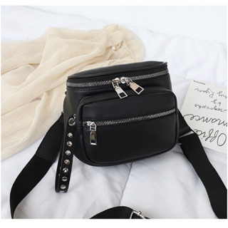bolsa feminina transversal e ombro tipo pochete preta
