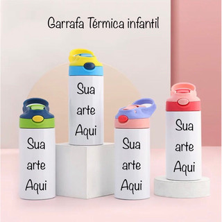 Garrafa de água infantil, Garrafa térmica de água, garrafa personalizada, Garrafa térmica infantil