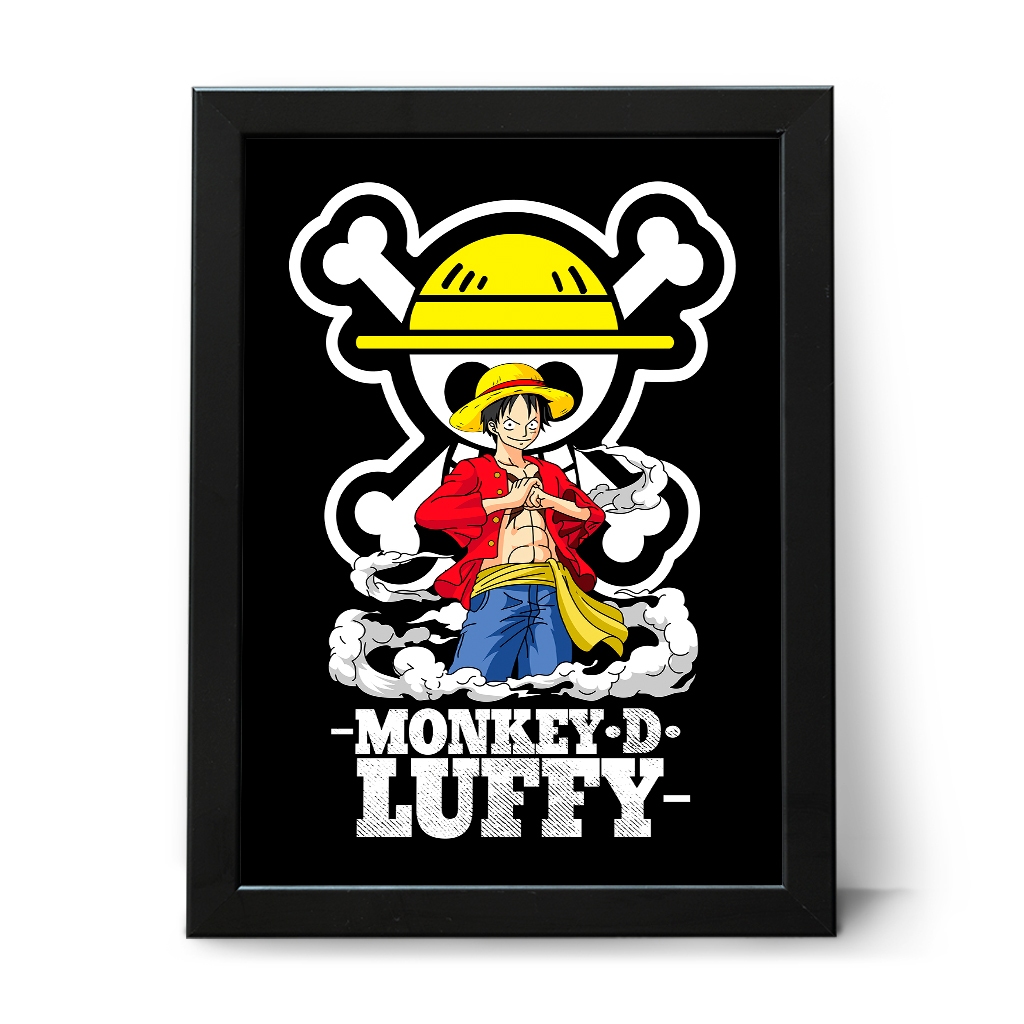Quadro Decorativo One Piece Anime Luffy Poster Geek Decoração Placa Decorativa