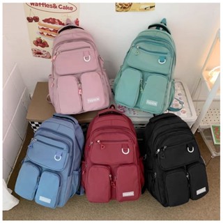 Mochila Escolar Feminina Impermeável, Mochila Leve Para Estudante, Grande Capacidade, Mochila Simples