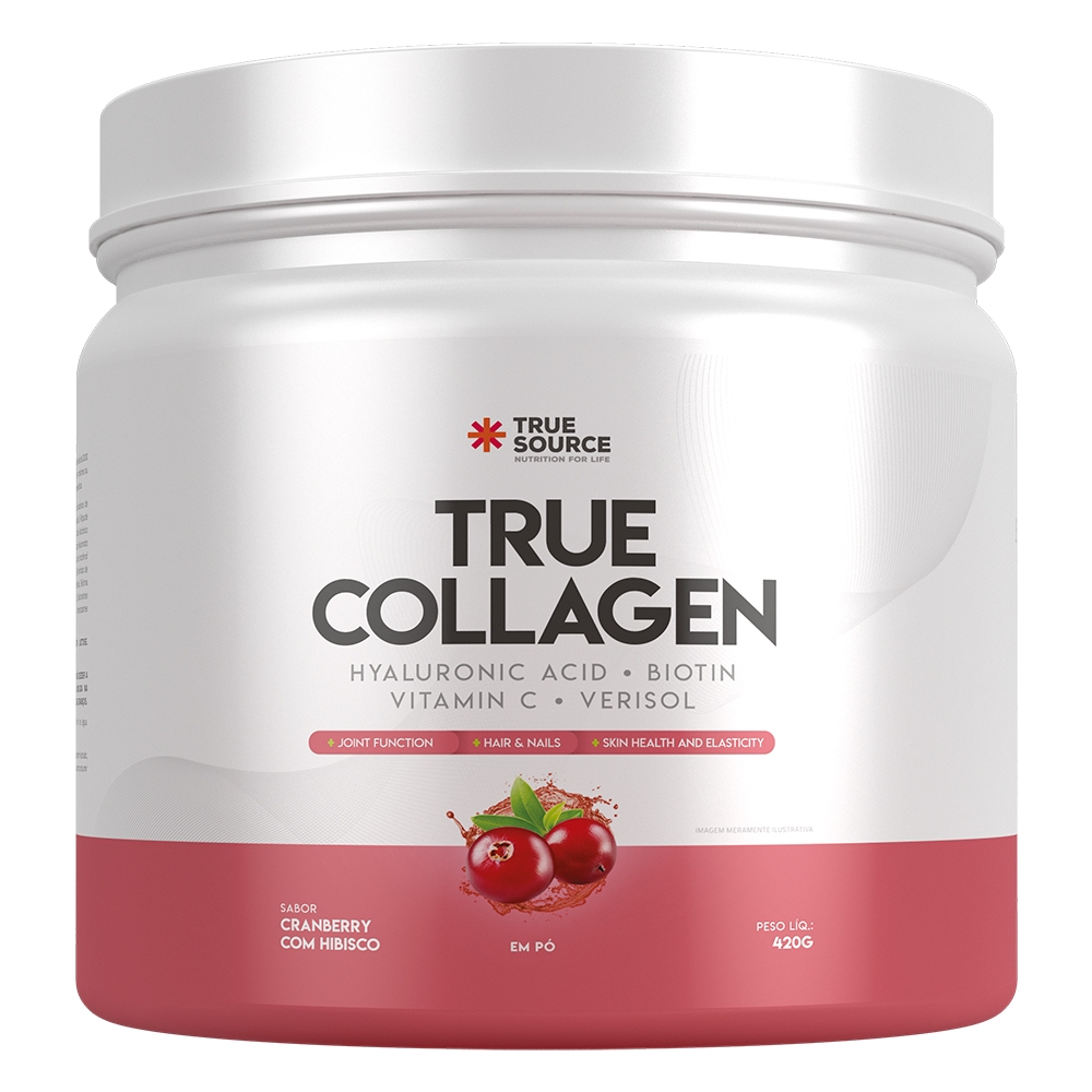 True Collagen True Source - Colágeno Verisol + Ácido Hialurônico + Biotina + Vitamina C