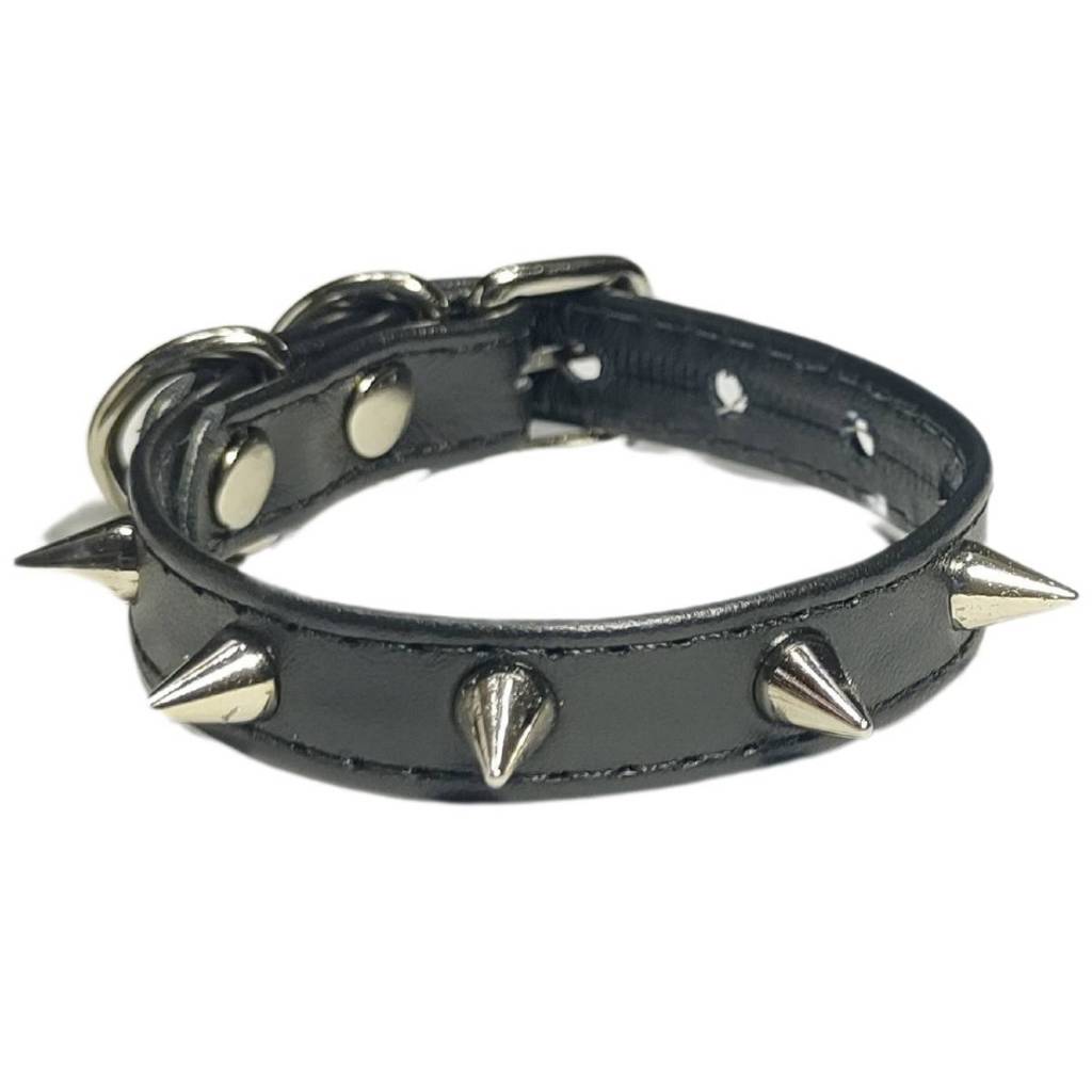 Pulseira Couro Legítimo Bracelete Spike Spikes Espinho gótico Kawaii Cosplay Moda Alternativa Dark em Oferta na Shopee