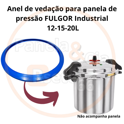 Anel de vedação para Panela de pressão INDUSTRIAL FULGOR 12-15-20L