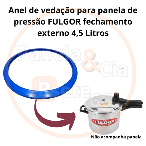 Anel de vedação para panela de pressão FULGOR 4,5L fechamento externo