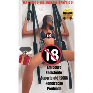 Balanço De Porta Erótico Em Couro Bdsm Sadomasoquismo Penetração Profunda Sex Shop