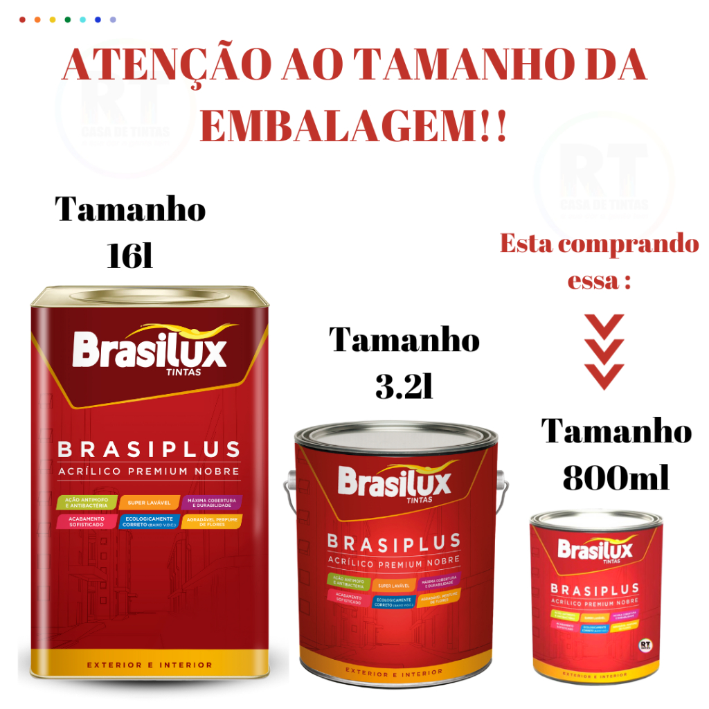 Tinta de Parede Amarelo Brasiplus Fosca 800ml — imagem 2 de 2