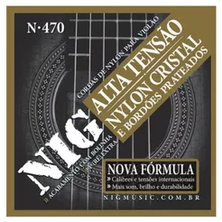 Cordas Nylon Nig Tensão Alta C/ Bolinha P/ Violão Clássico N470
