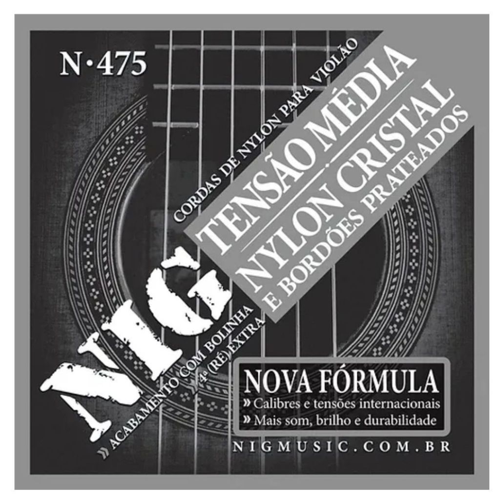 Encordoamento Nig De Nylon Para Violão com Bolinha N475