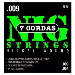 Encordoamento Nig Guitarra De 7 Cordas 009 - 054 - N70