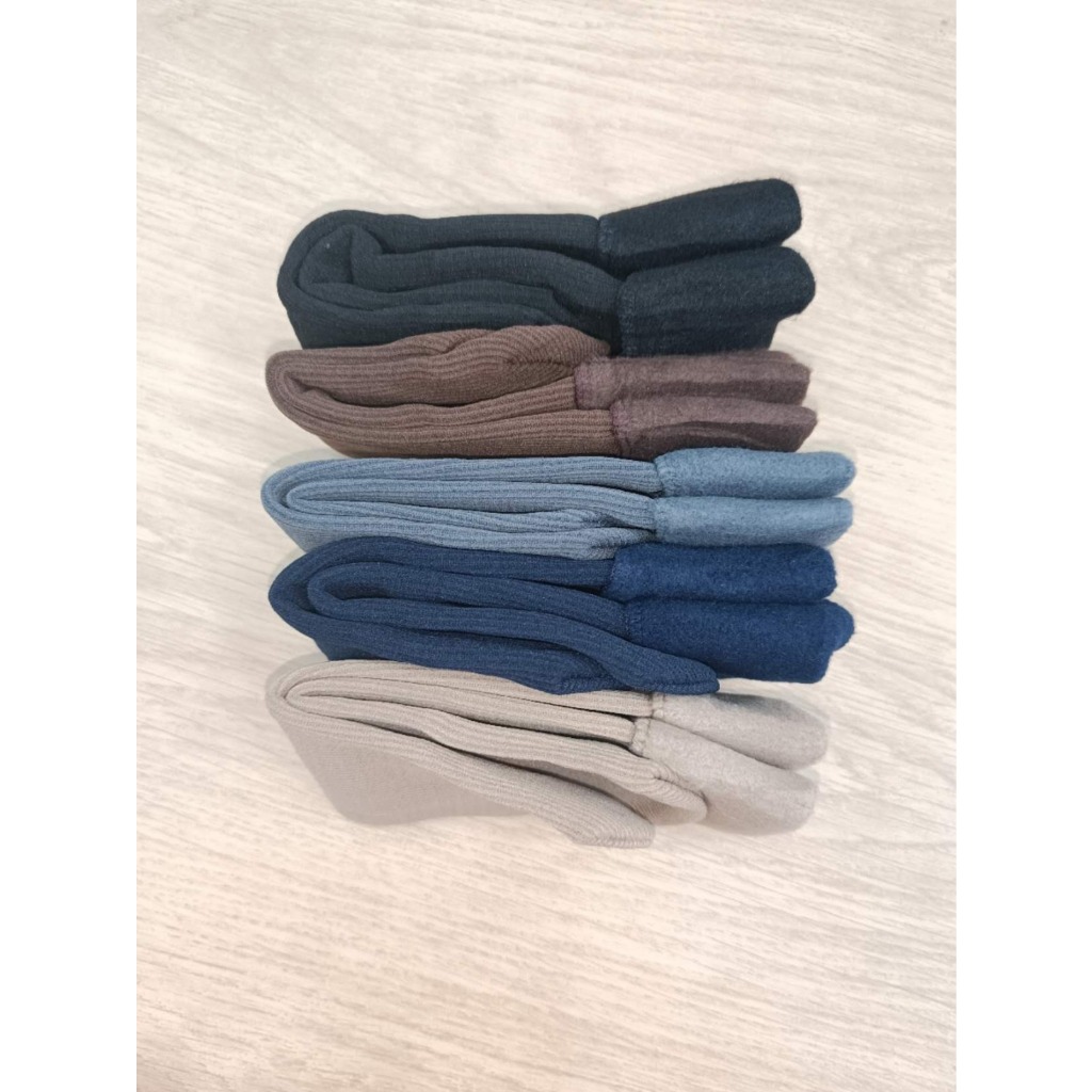 Kits Meia Térmica Masculina de Veludo Flanelada Forrada Grossa sem costura Meias Peluciadas para Inverno