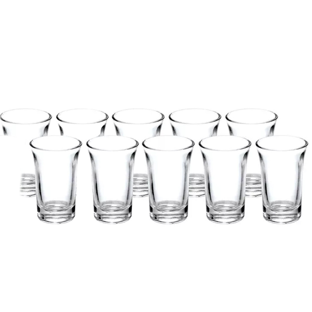 Kit10 Copo Shot Whisky Tequila Licor Cachaça 40ML
