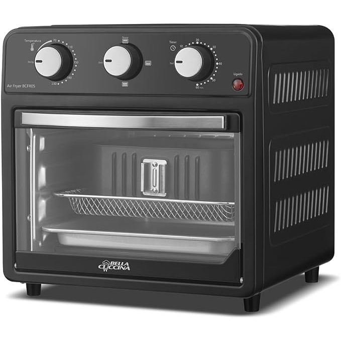 Promoção Air Fryer Fritadeira Elétrica Britânia Bella Cuccina Potência 12 Litros