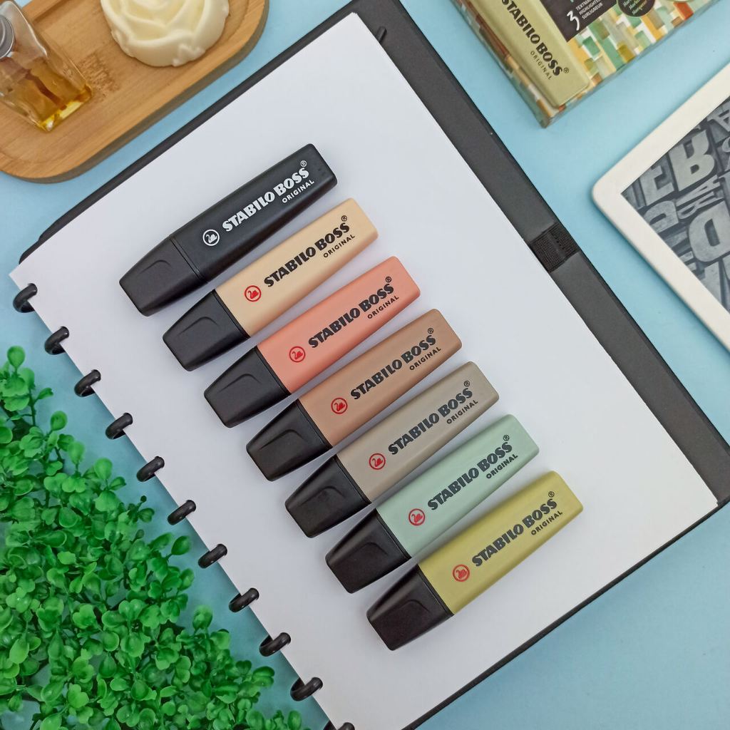 Caneta Marca Texto Stabilo Boss Nature Colors Novas Cores - Stabilo em Oferta na Shopee