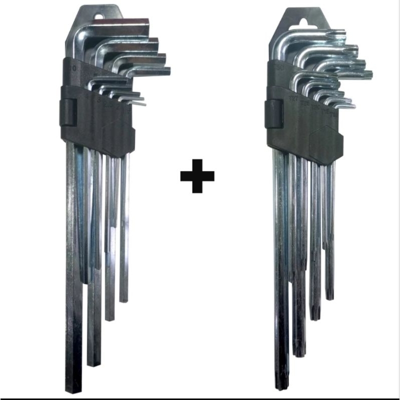 Kit Jogo de Chave Torx+ Jogo de Chave Allen ( 18 Chaves ) Longas Grande em Oferta na Shopee