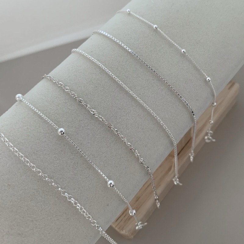 Pulseira bolinha veneziana singapura elo português veneziana elo coração diversos prata925