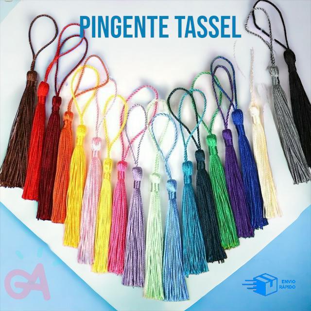 Pingente De Seda Tassel - 7.0 cm - Pacote com 50 Unidades