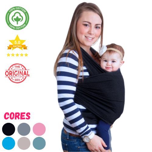Canguru para Bebê Sling - Malha em Poliéster - 5 metros