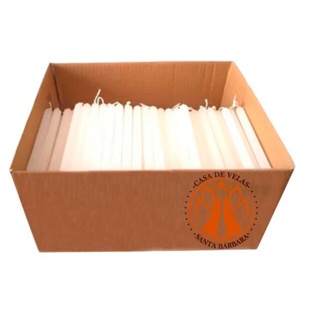 50 Velas Palito Brancas 18cm Parafina Pura em Oferta na Shopee