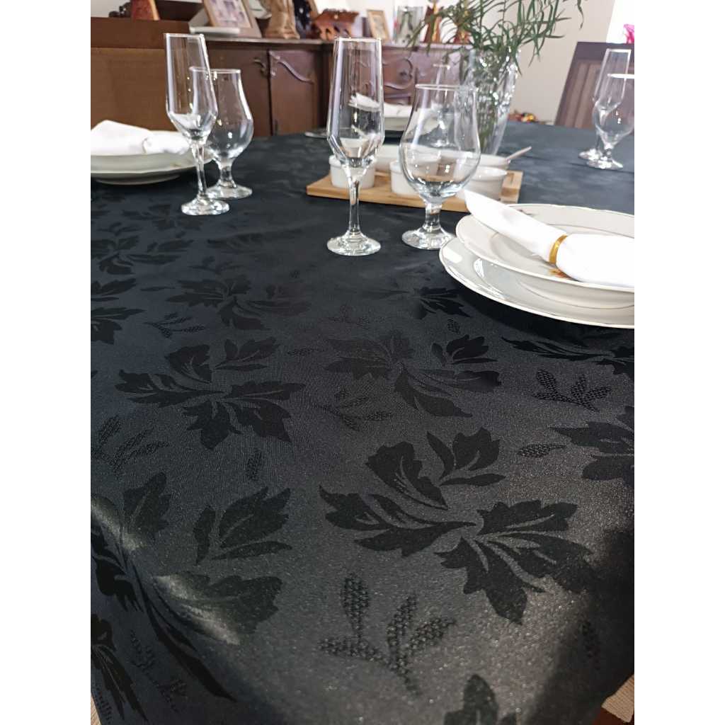 Toalha De Mesa Decoração 4 6 8 10 e 12 Lugares Varias Cores Jacquard - Envio Imediato