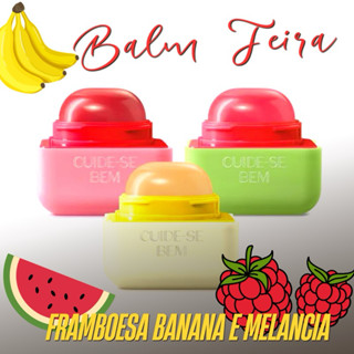 Intense Cuide-se Bem Feira Balm Labial: Banana 6,2g / Framboesa 6,2g / Melancia 6,2g
